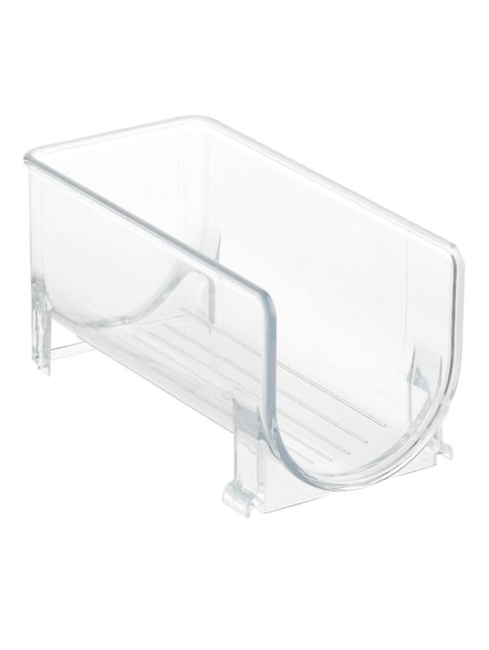 iDesign Plastic Stackable Wine Bottle & Fridge Organizer Storage Bin Holder